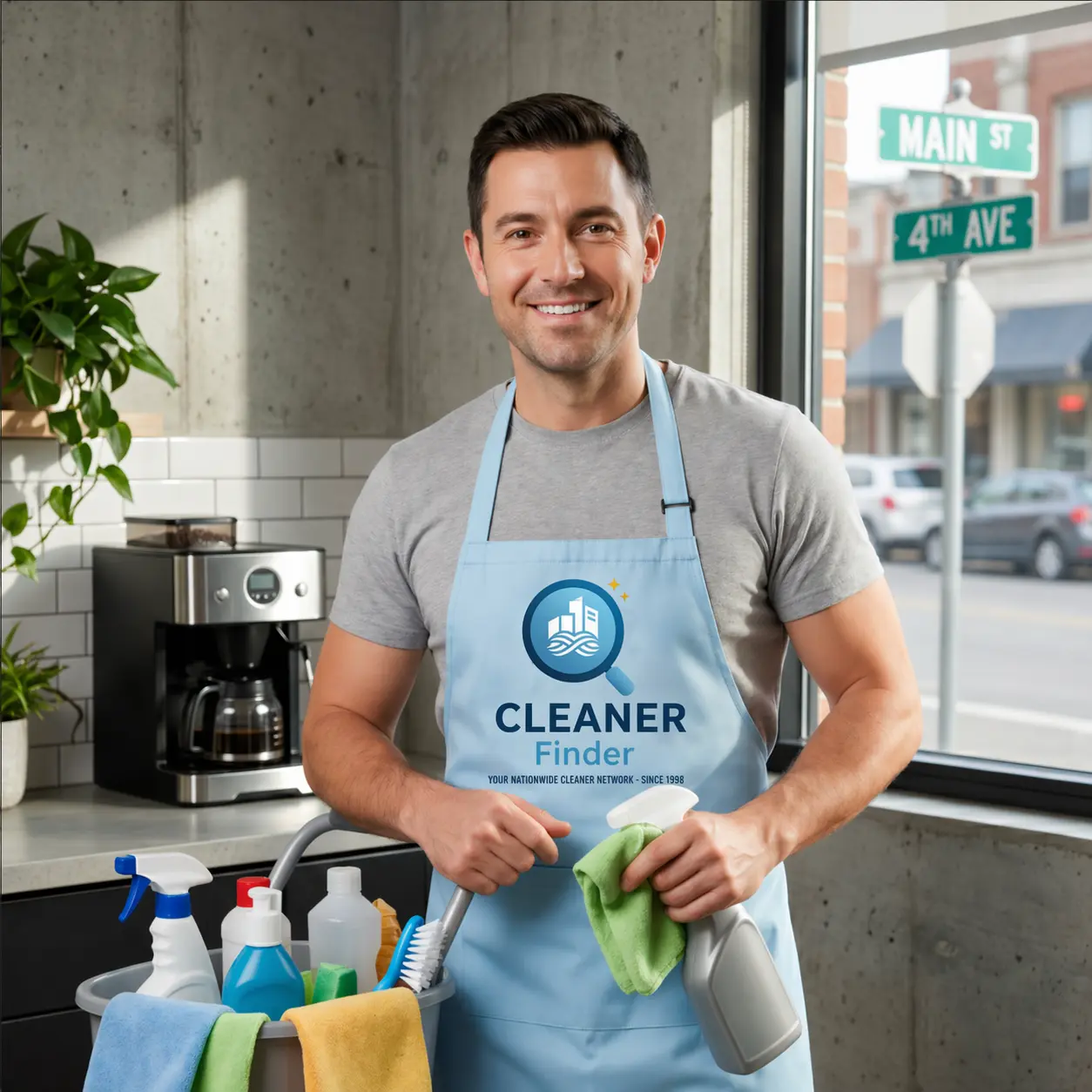 Person cleaning services online in Chandler Arizona